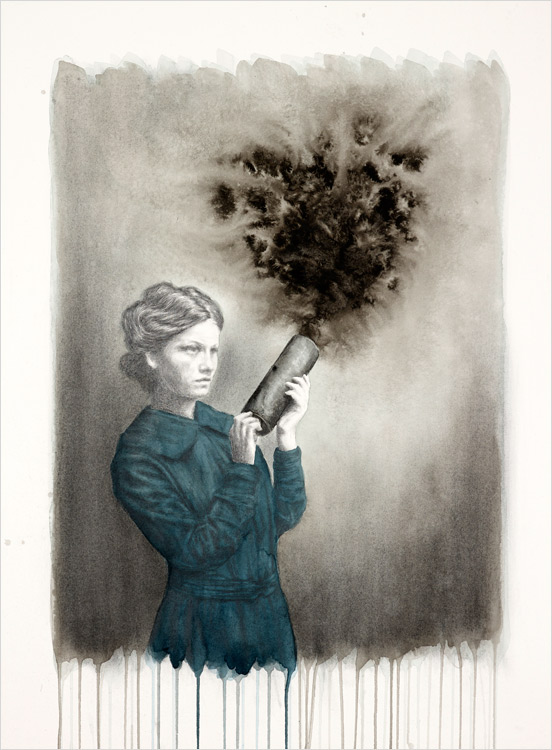 Girl with a Canister by Rachel Goodyear